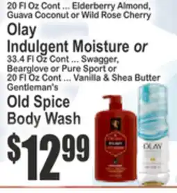 Food Universe Olay Indulgent Moisture or Old Spice Body Wash offer