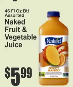 Food Universe 46 Fl Oz Btl Assorted Naked Fruit & Vegetable Juice offer