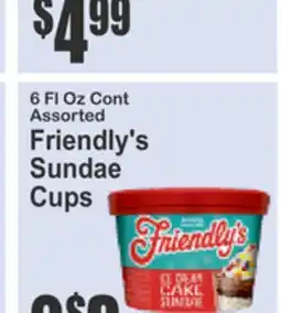 Food Universe Friendly's Sundae Cups offer