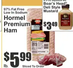 Food Universe 97% Fat Free Low In Sodium Hormel Premium Ham offer