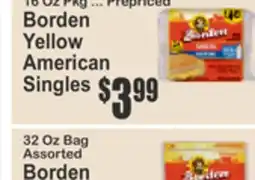 Food Universe 16 Oz Pkg ... Pre-priced Borden Yellow American Singles offer