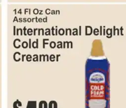 Food Universe International Delight Cold Foam Creamer offer