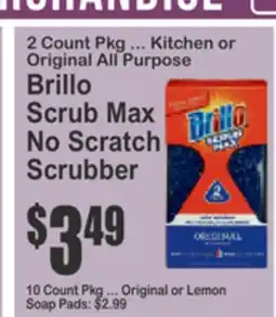 Food Universe Brillo Scrub Max No Scratch Scrubber offer