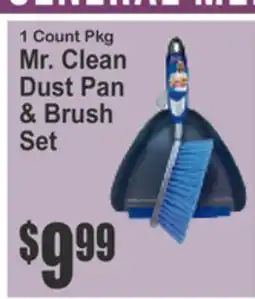 Food Universe 1 Count Pkg Mr. Clean Dust Pan & Brush Set offer