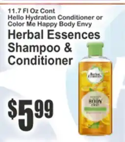 Food Universe Herbal Essences Shampoo & Conditioner offer