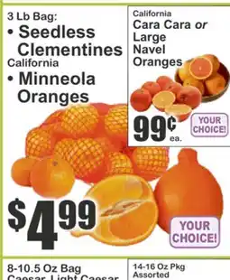 Food Universe Seedless Clementines California Minneola Oranges offer