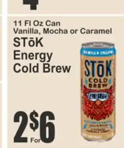 Food Universe STŌK Energy Cold Brew offer