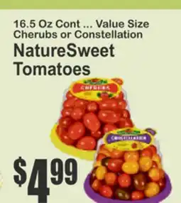 Food Universe 16.5 Oz Cont ... Value Size Cherubs or Constellation NatureSweet Tomatoes offer