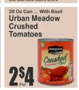 Food Universe Urban Meadow Crushed Tomatoes offer