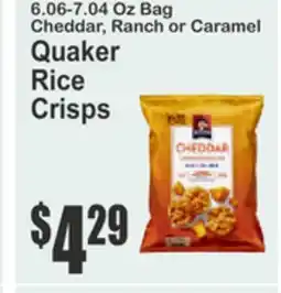 Food Universe Quaker Rice Cakes offer