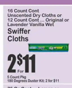 Food Universe Swiffer Cloths offer