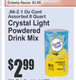 Food Universe Assorted Crystal Light Powdered Drink Mix offer