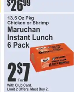 Food Universe Maruchan Instant Lunch Pack offer