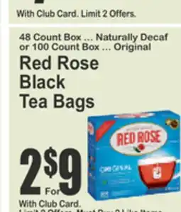 Food Universe Red Rose Black Tea Bags offer