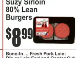 Food Universe Suzy Sirloin 80% Lean Burgers offer