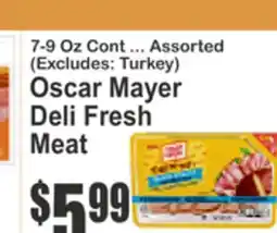Food Universe Oscar Mayer Deli Fresh Turkey offer