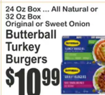 Food Universe Butterball Turkey Burgers offer