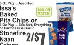 Food Universe Issa's Baked Pita Chips or Stonefire Naan Crisps offer