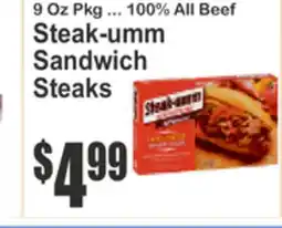 Food Universe Steak-umm Sandwich Steaks offer