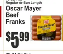 Food Universe Oscar Mayer Beef Franks offer