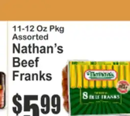 Food Universe Nathan's Beef Franks offer