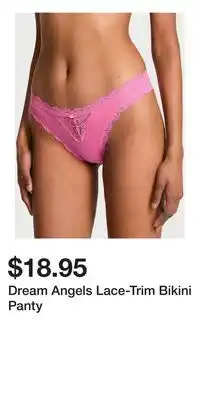 Victoria's Secret Dream Angels Lace-Trim Bikini Panty offer