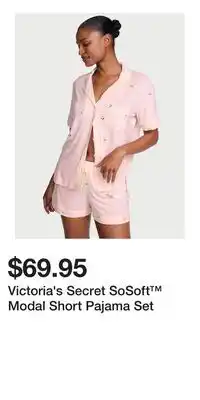 Victoria's Secret Victoria's Secret SoSoft Modal Short Pajama Set offer