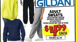 Ollie's GILDAN ADULT SWEATS offer