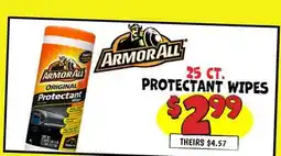 Ollie's 25 CT. PROTECTANT WIPES offer