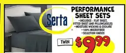 Ollie's PERFORMANCE SHEET SETS offer