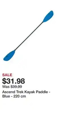 Cabela's Ascend Trek Kayak Paddle - Blue - 220 cm offer