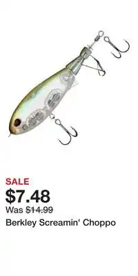 Cabela's Berkley Screamin' Choppo offer