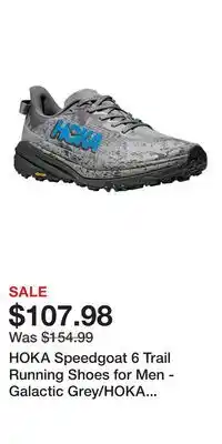 Cabela's HOKA Speedgoat 6 Trail Running Shoes for Men - Galactic Grey/HOKA Blue - 8M offer