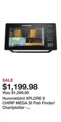 Cabela's Humminbird XPLORE 9 CHIRP MEGA SI Fish Finder/Chartplotter - Control Head Only offer
