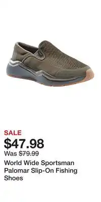 Cabela's World Wide Sportsman Palomar Slip-On Fishing Shoes offer