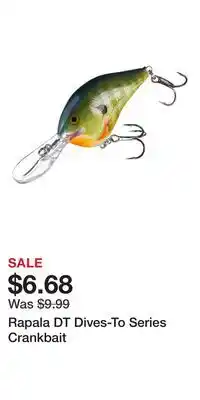 Cabela's Rapala DT Dives-To Series Crankbait offer