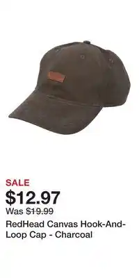 Cabela's RedHead Canvas Hook-And-Loop Cap - Charcoal offer
