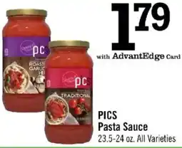 Price Chopper PICS Pasta Sauce offer