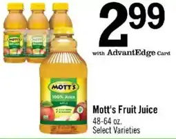 Price Chopper Mott's Fruit Juice offer