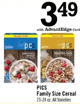 Price Chopper PICS Family Size Cereal offer