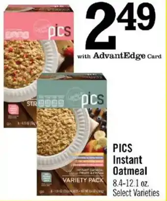 Price Chopper PICS Instant Oatmeal offer
