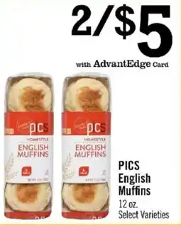 Price Chopper PICS English Muffins offer