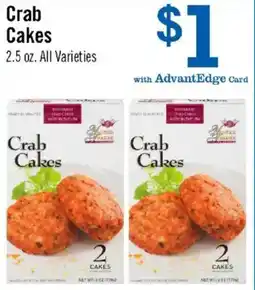 Price Chopper Crab Cakes offer