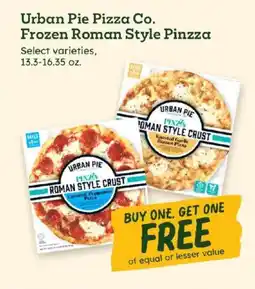 Sprouts Farmers Market Urban Pie Pizza Co. Frozen Roman Style Pinzza offer
