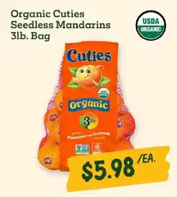 Sprouts Farmers Market Organic Cuties Seedless Mandarins offer