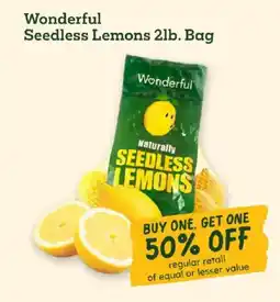 Sprouts Farmers Market Wonderful Seedless Lemons offer