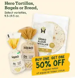 Sprouts Farmers Market Hero Tortillas, Bagels or Bread offer