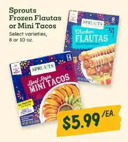 Sprouts Farmers Market Sprouts Frozen Flautas or Mini Tacos offer