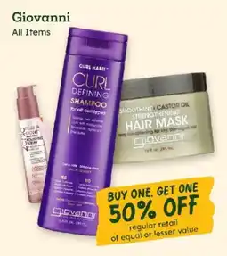 Sprouts Farmers Market Giovanni offer