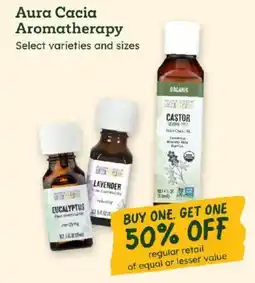 Sprouts Farmers Market Aura Cacia Aromatherapy offer